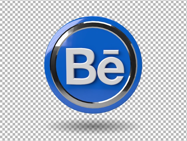 application de logo behance de rendu 3d