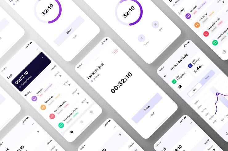 PSD application mockup psd template
