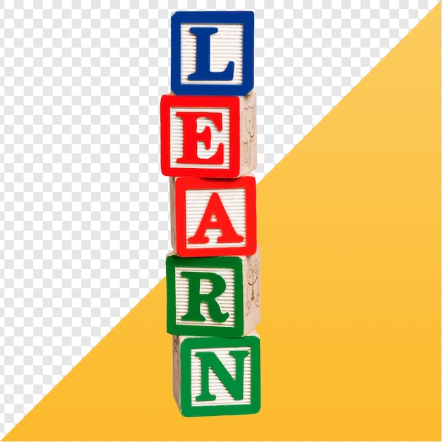 Apprenez les blocs d'alphabet