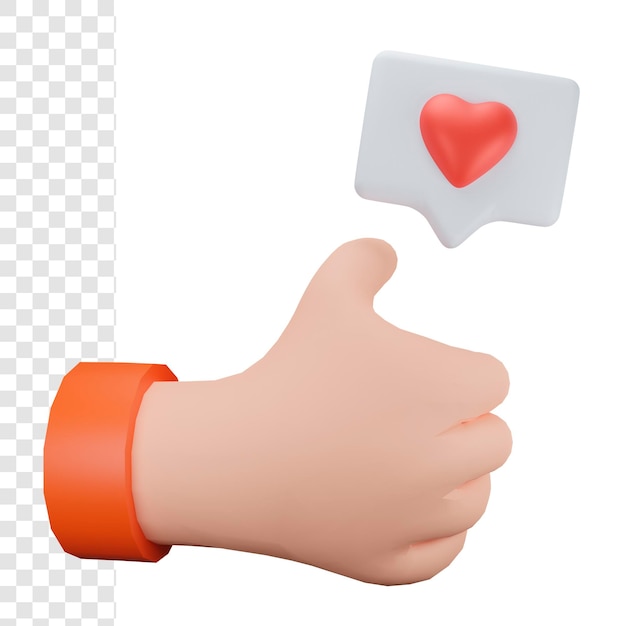 Apprezzamento 3D Con La Mano Come