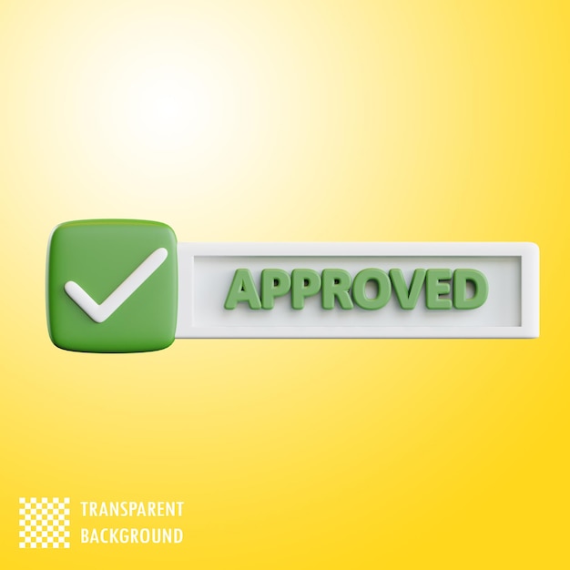 approved checkmark icon for confirmation and validation
