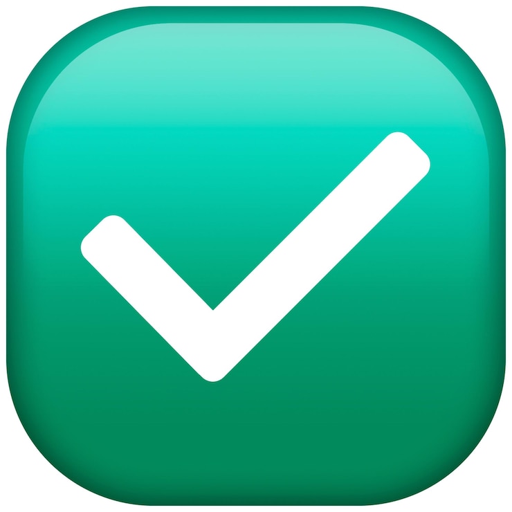 PSD approved green icon checked editable psd without background
