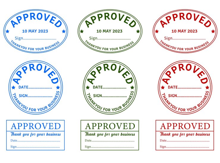 PSD approved seal png