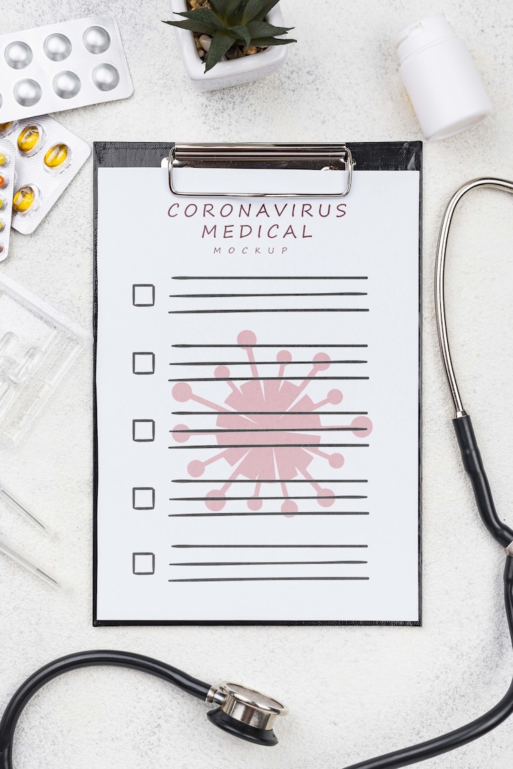 PSD appunti sulla scrivania medica