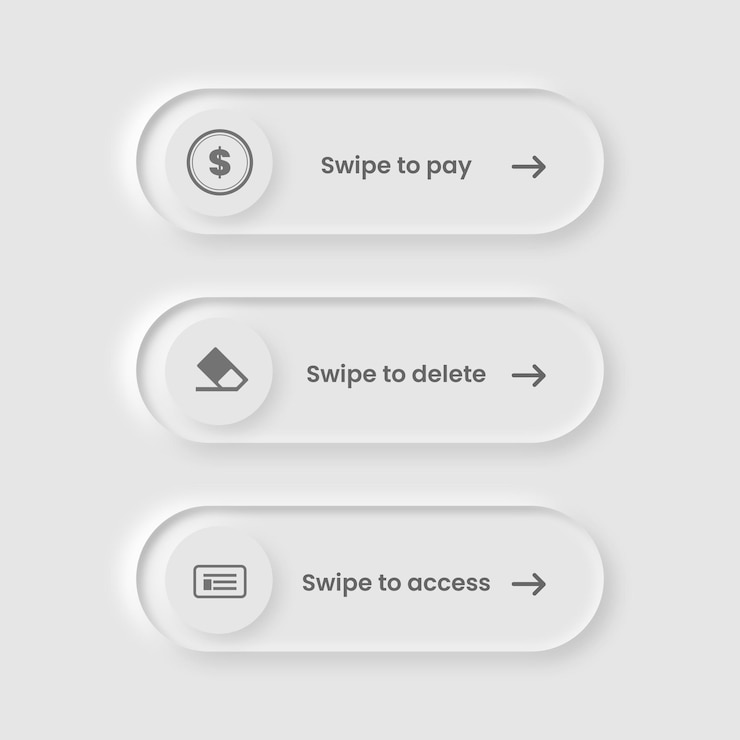 PSD appuyez sur les boutons pour la suppression et l'accès aux paiements