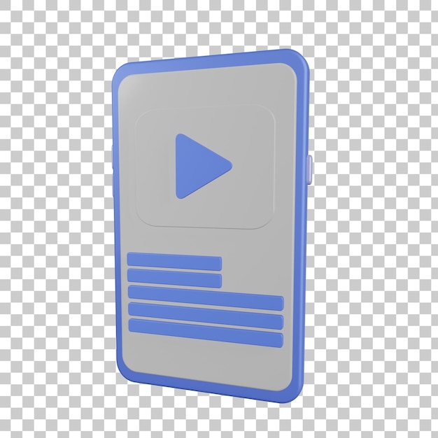 Aprende por teléfono 3D Render ilustración