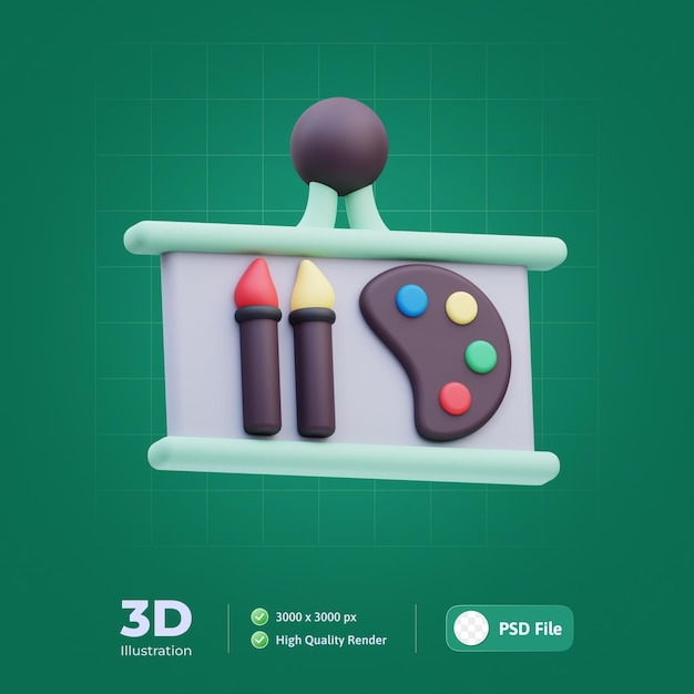 Apresentação de Arte Ilustração 3D