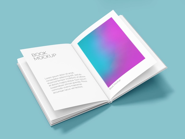 Apri il mockup del libro a copertina rigida