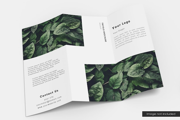Apri mockup di brochure a tre ante