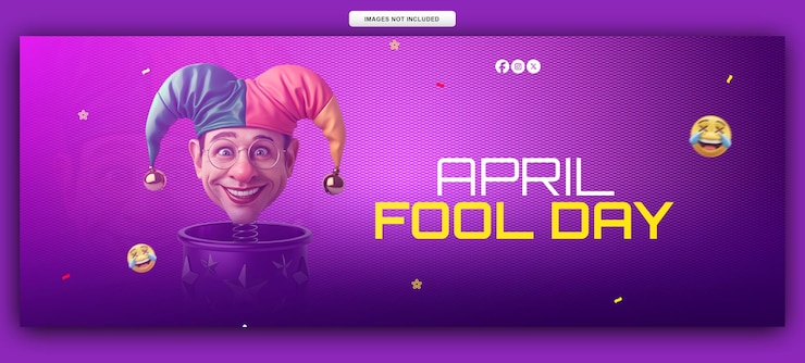 PSD april fools day celebration fb cover
