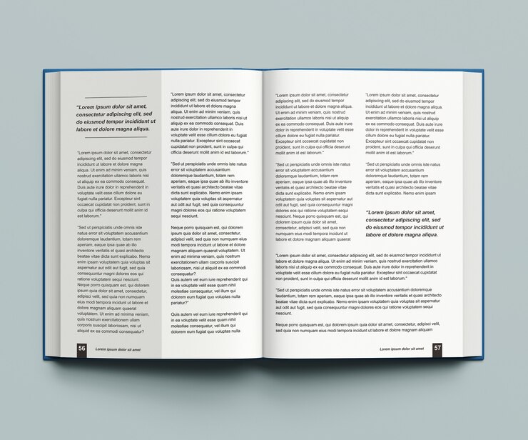 Aprire il mockup del libro spesso isolato