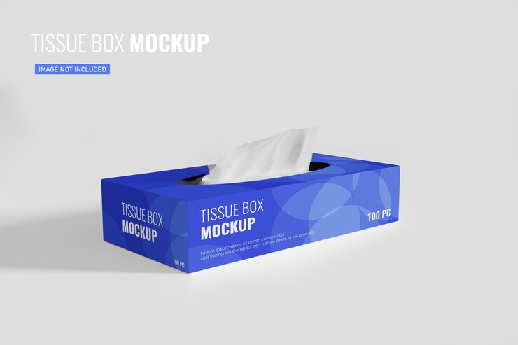 Aprire il mockup della scatola del tessuto