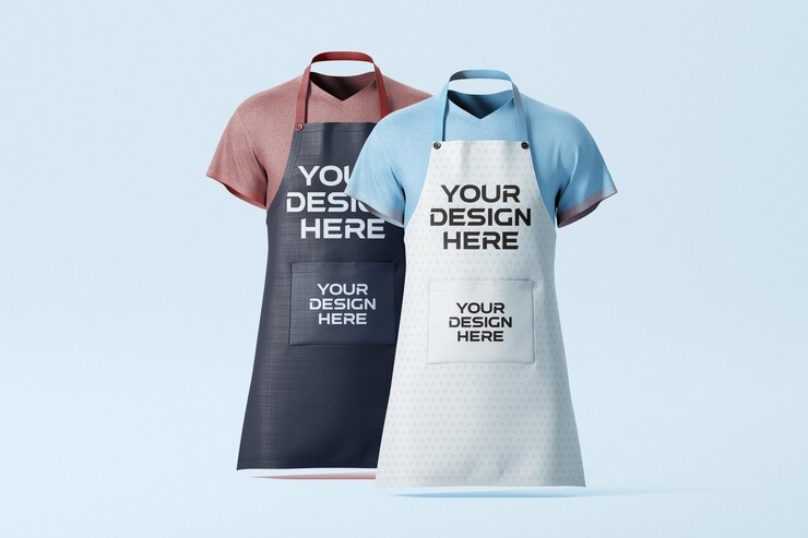 Apron Mockup Customizable Clothing Presentation