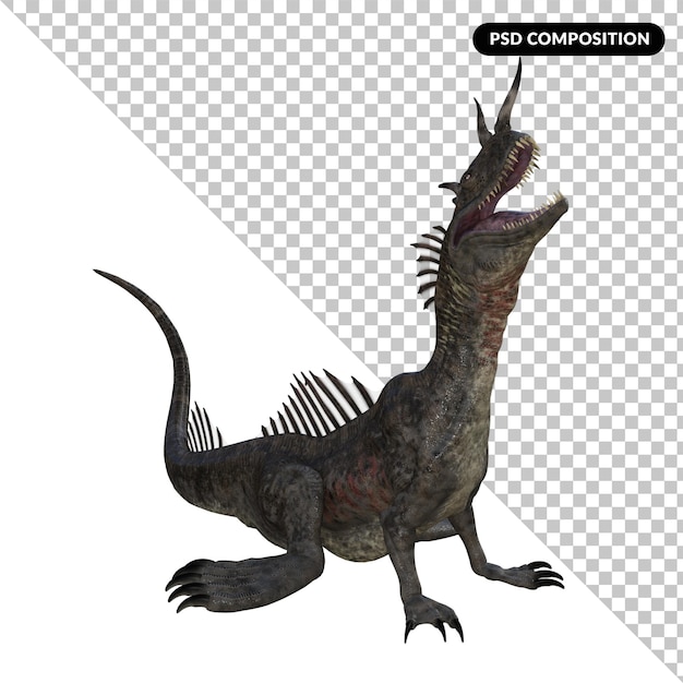 Aquadron Dinosaurier isoliert 3d