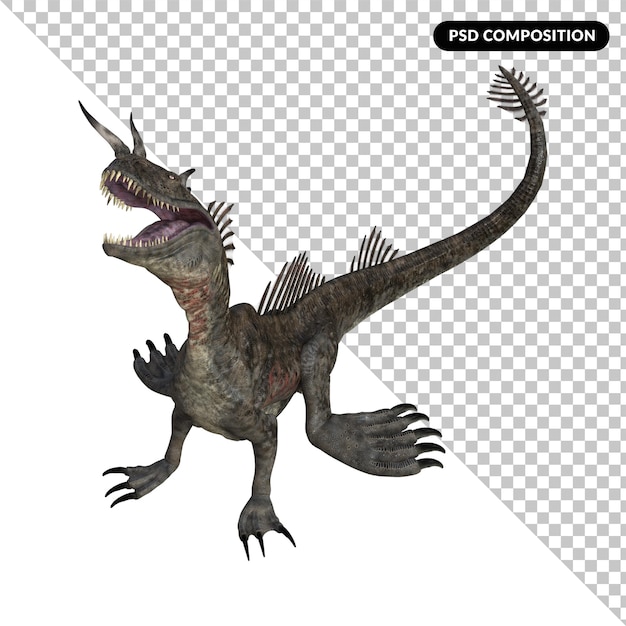 Aquadron Dinosaurier isoliert 3d