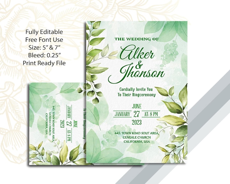 PSD aquarela_branco_floral_congratulations_marriage_greetings_anniversary_wedding_invitation_template