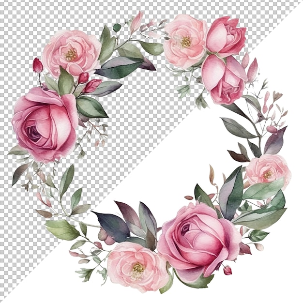 PSD aquarela flor floral design