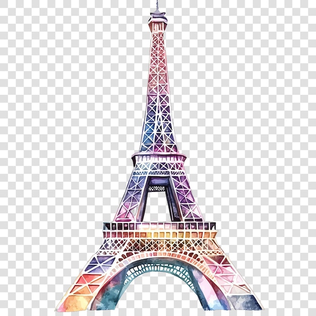 Aquarela de la Torre Eiffel