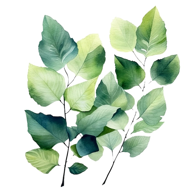 PSD aquarell-blumenillustration