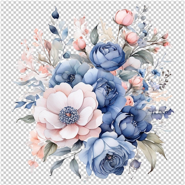 PSD aquarell-blumenmuster