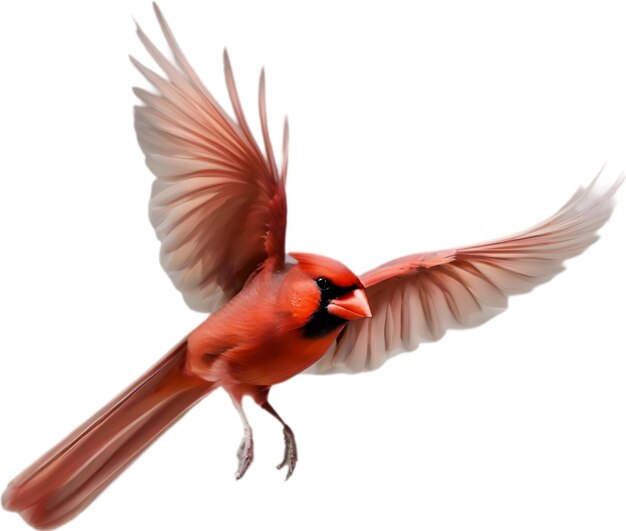 PSD aquarell eines northern cardinal vogel cliparts