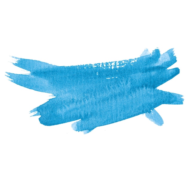 Aquarell gemalte Spritzer Handgezeichnete Designelemente isoliert auf weißem Hintergrund