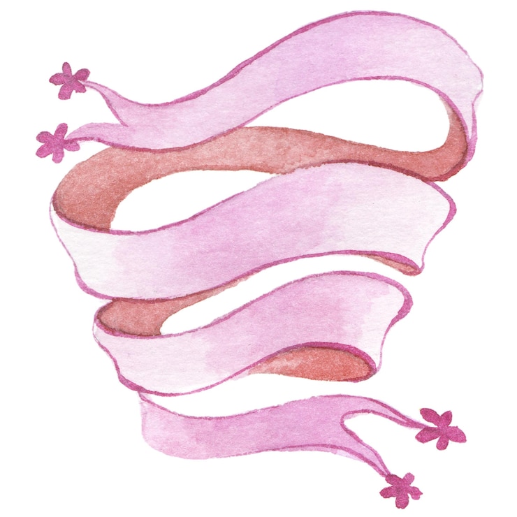 PSD aquarell gemaltes zierband handgezeichnetes feiertagsgestaltungselement isoliert auf weißem hintergrund
