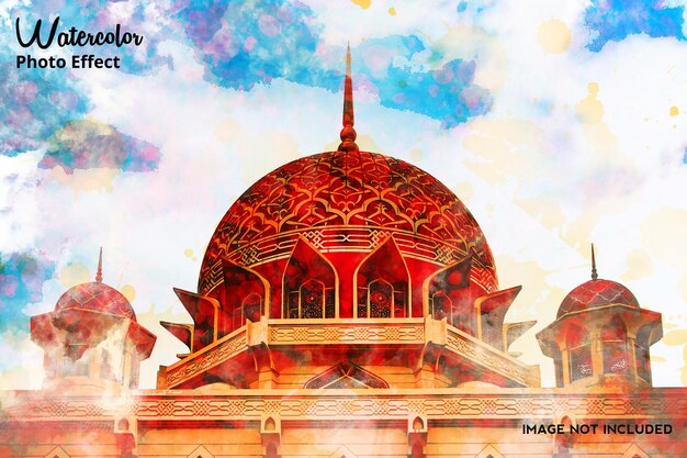 PSD aquarell ramadan malerei fotoeffekt photoshop psd