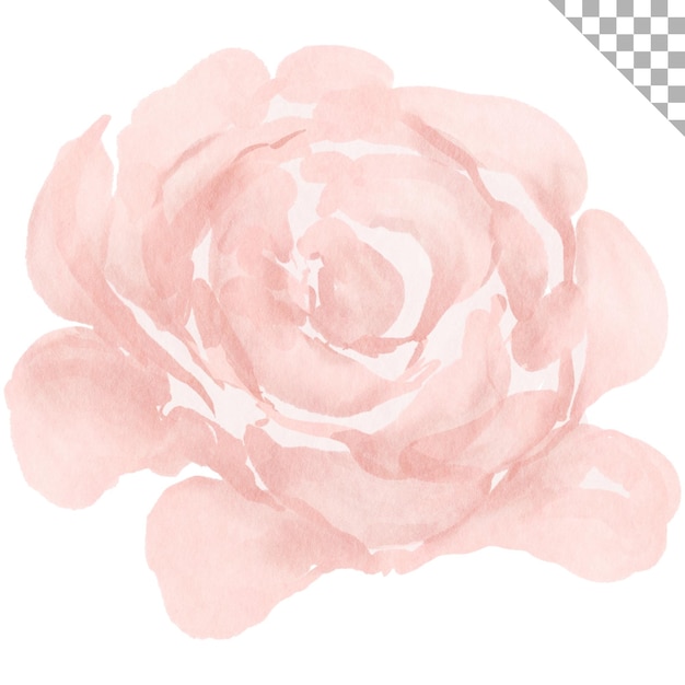Aquarell rosa Blume Designelement mit blumigem Thema