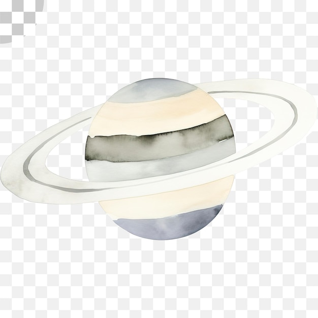 PSD aquarell saturn auf durchsichtigem hintergrund