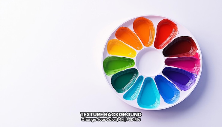PSD aquarell-splash farbrad textur hintergrund