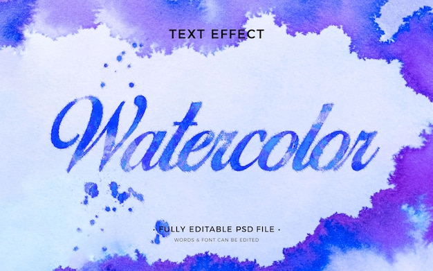 PSD aquarell-texteffekt