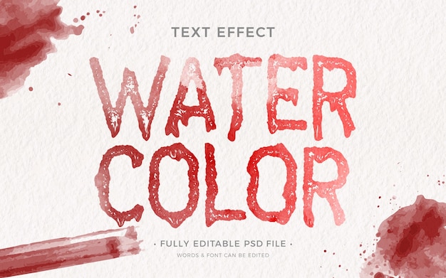 PSD aquarell-texteffekt