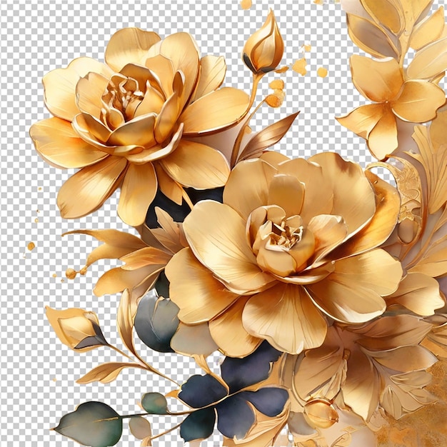 Aquarellblumen-bouquet-design mit blumen