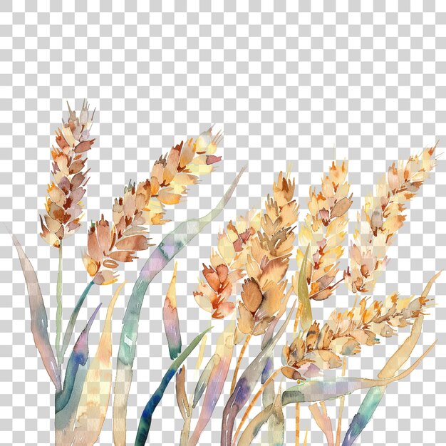 Aquarelle D'oreille De Blé Isolée Sur Fond Transparent Png