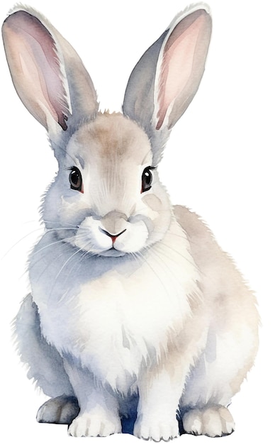 une aquarelle représentant un lapin