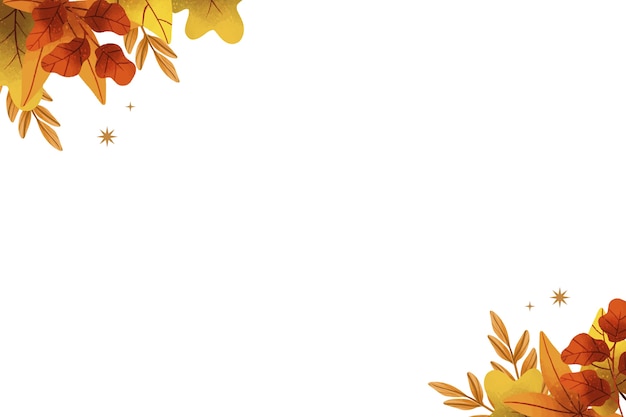 L'aquarelle tombe les feuilles de la frontière