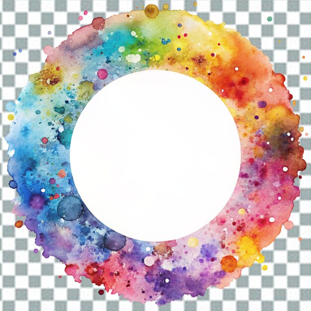 Aquarellfleck farbenfrohe png