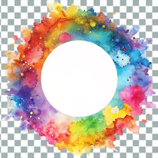 PSD aquarellfleck farbenfrohe png