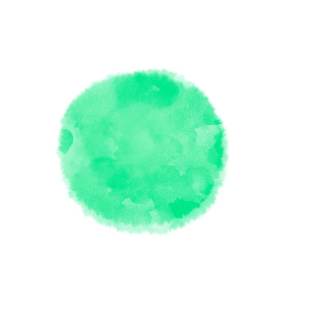 Aquarellfleck grün blau
