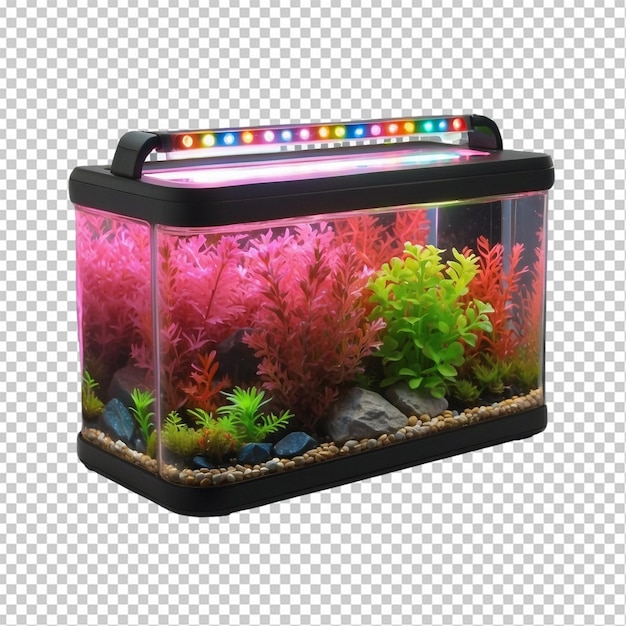 PSD un aquarium coloré avec des plantes vibrantes