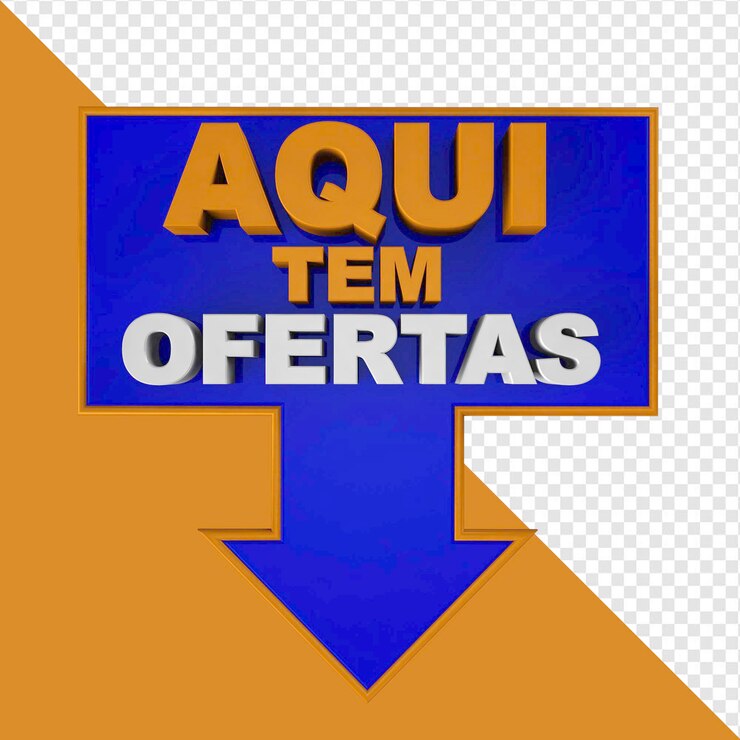 PSD aqui estão as ofertas em 3d
