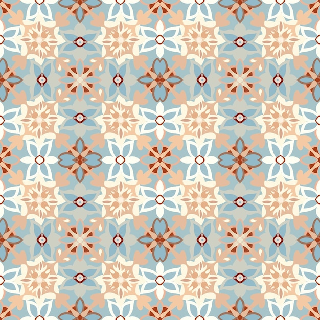 Arabesque patrón sin costuras para un diseño textil único con un toque de estilo marroquí