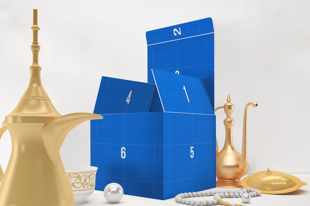 Arabische Verpackungs-Mockup