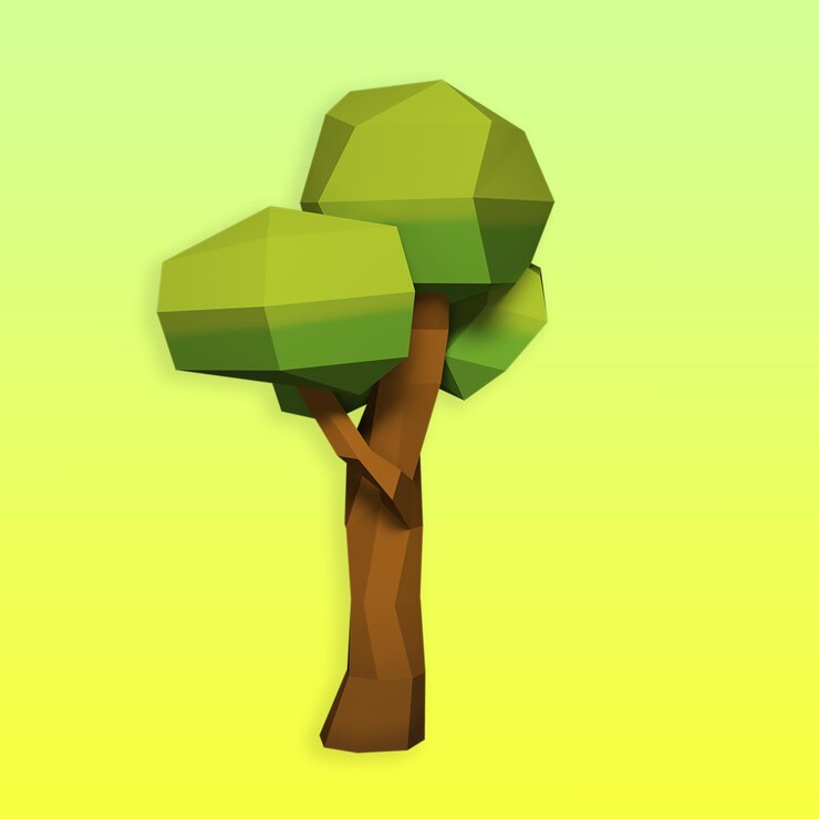 Árbol 3D Árbol LowPoly