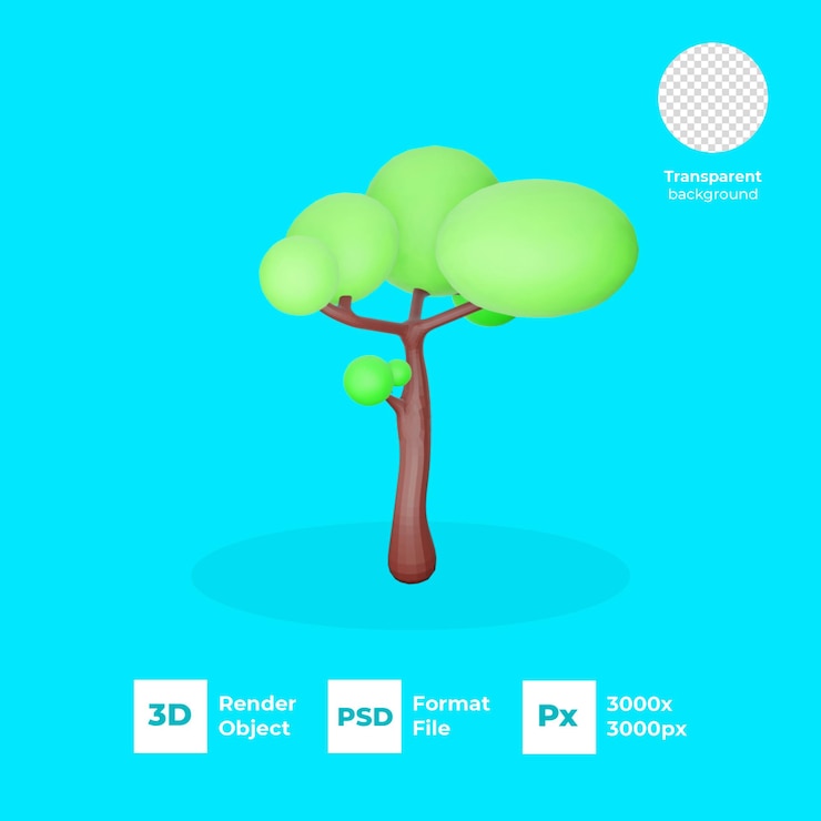 PSD árbol 3d