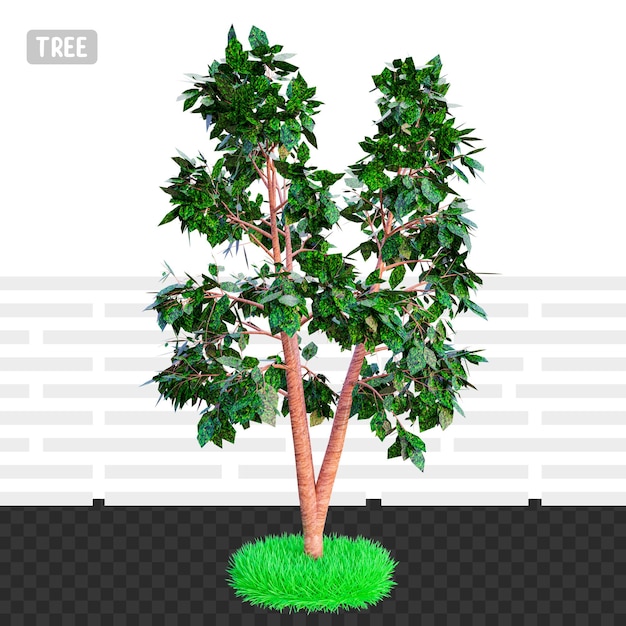 Árbol arquitectónico de la representación 3d