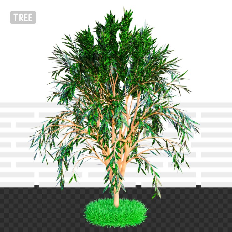 PSD árbol arquitectónico de la representación 3d