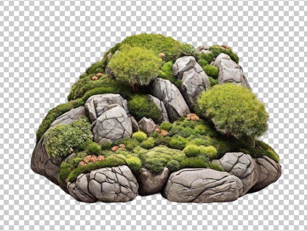 Árbol de bonsai aislado sobre un fondo transparente