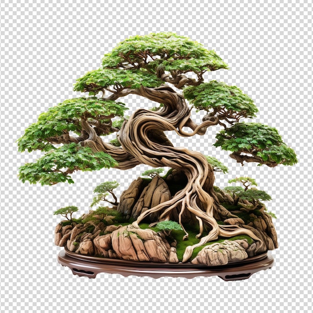 PSD Árbol de bonsai aislado